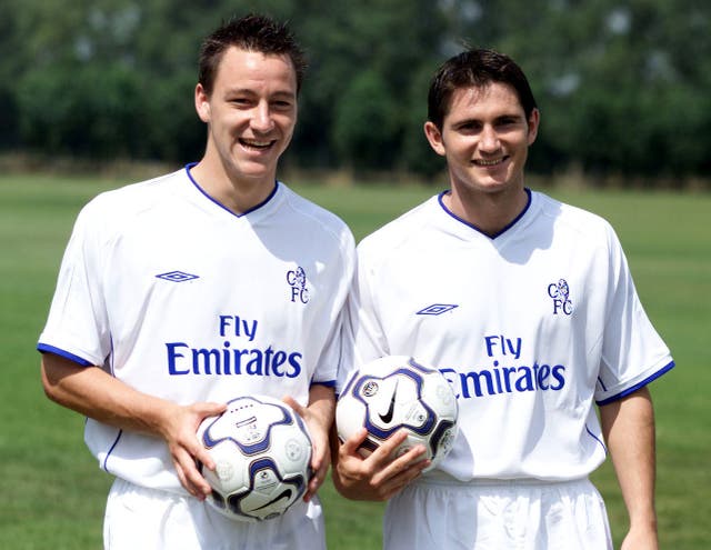 Defender Terry (left) and midfielder Lampard would become the bedrock of the Chelsea team (Tom Hevezi/PA)