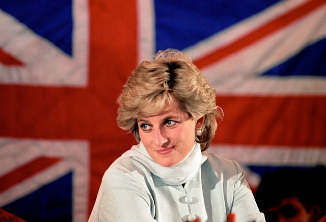 Flying the flag, the Princess of Wales at the Cancer HospITal in Lahore, Pakistan, started by Imran Khan, sits under the Union Flag.