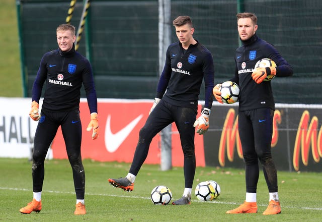 Jordan Pickford, Nick Pope and Jack Butland 