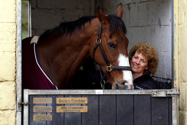 Lucinda Russell with National favourite Corach Rambler