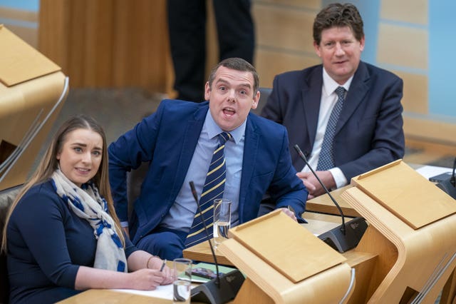 Douglas Ross in Holyrood