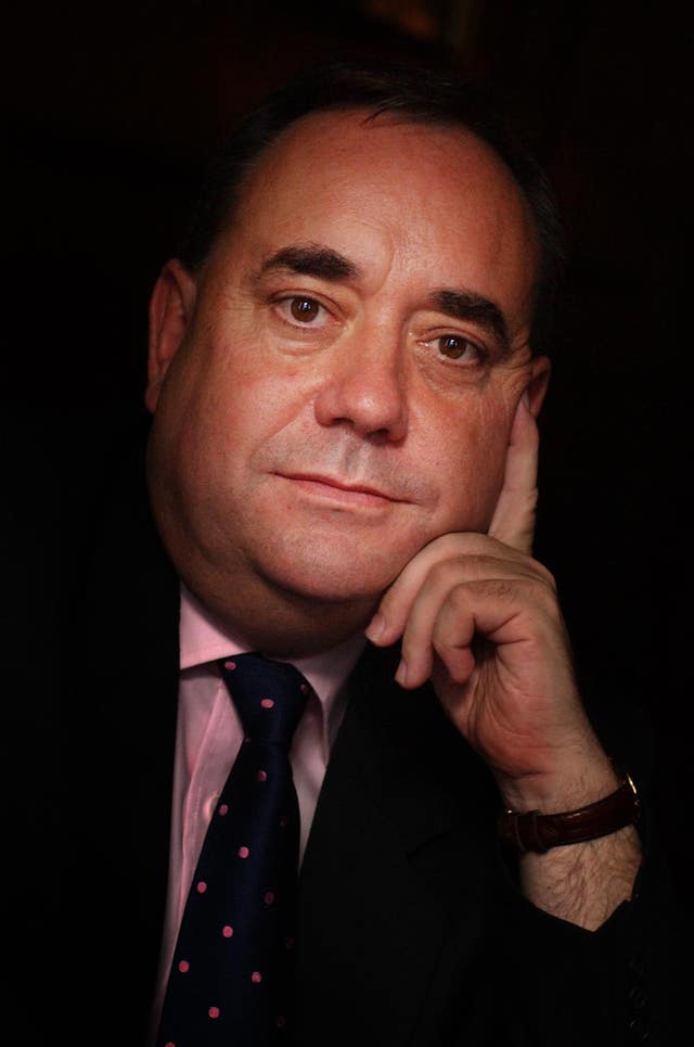 Alex Salmond looks into the camera