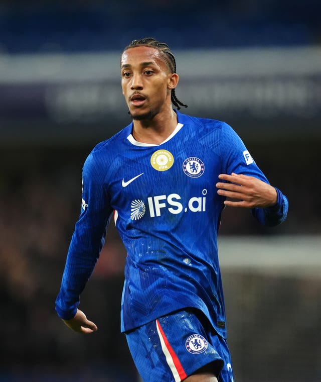 Joao Pedro in action for Chelsea against Paris St Germain