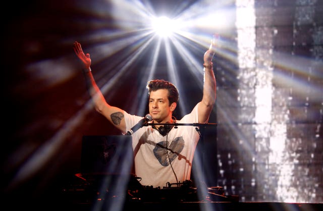 Mark Ronson performs on stage during the Global Awards