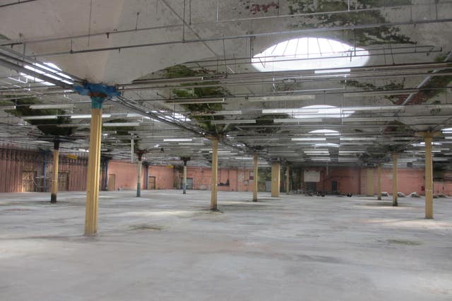 The inside of Temple Works 