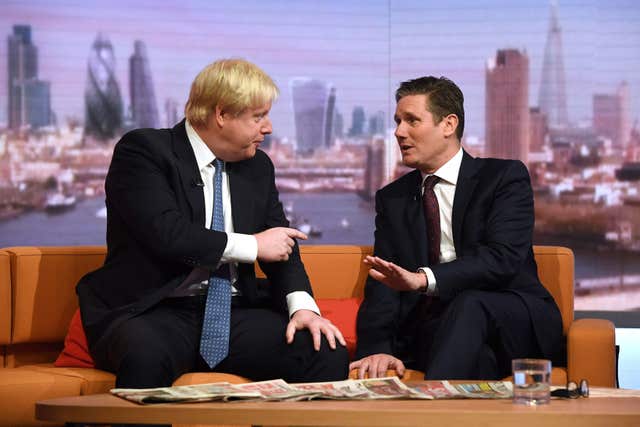 Boris Johnson and Keir Starmer 