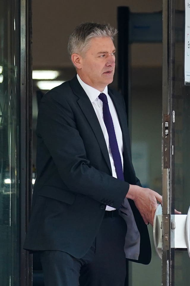 Retired colonel Marcus Reedman leaves Southwark Crown Court (Kirsty O'Connor/PA)