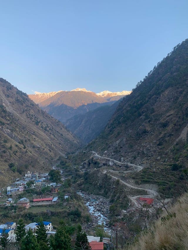 A valley in Nepal