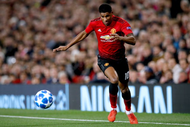 Marcus Rashford is at his best centrally (Martin Rickett/PA Images)