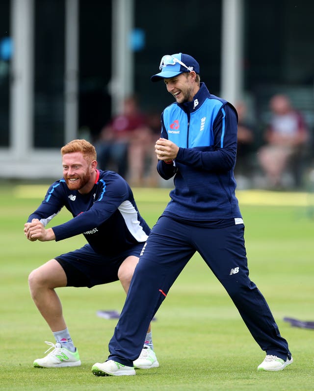 Joe Root (right) was just one day behind Bairstow (left) in terms of days played for England.