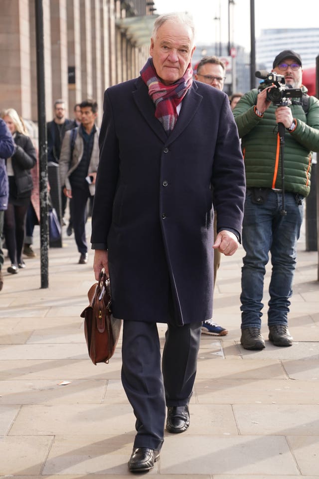 Henry Staunton arriving at the Houses of Parliament