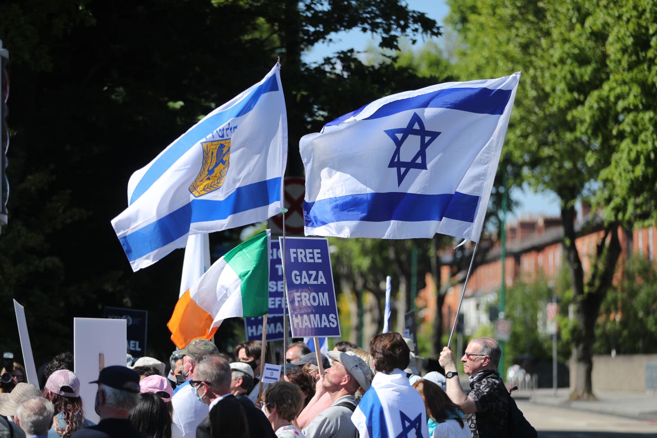 Solidarity Rallies For Israel Held In Dublin