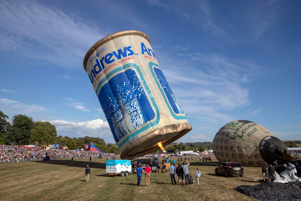 In Pictures Hot air balloons light up for Fiesta Guernsey Press