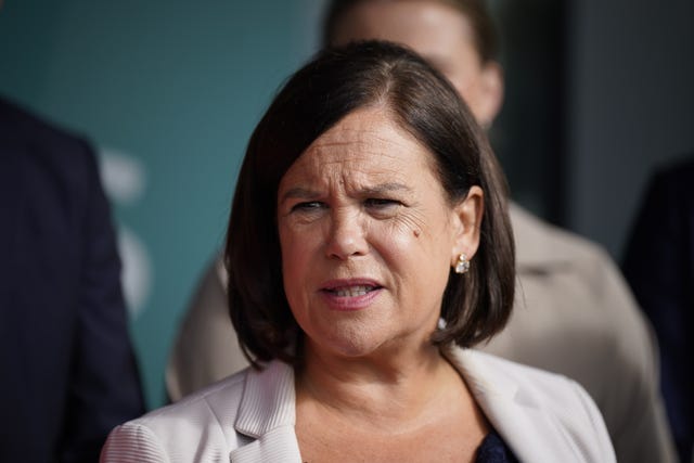 Sinn Fein’s President Mary Lou McDonald