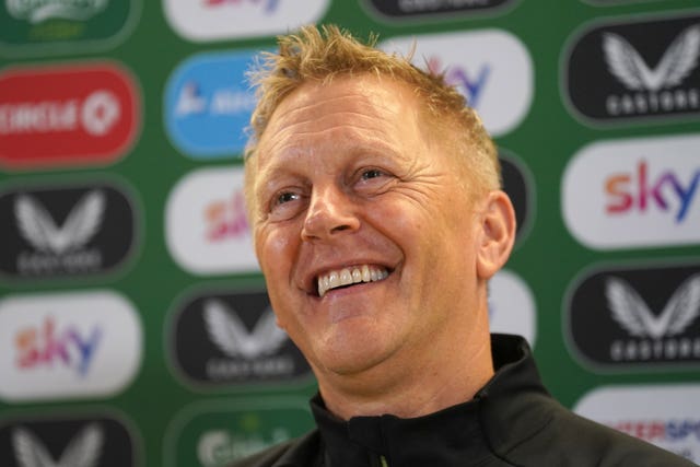 Republic of Ireland manager Heimir Hallgrimsson during a press conference