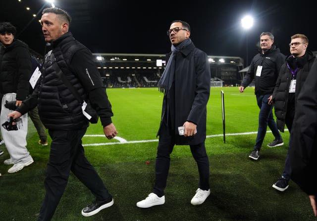 Liam Rosenior walks on the touchline