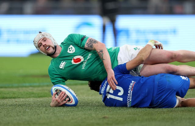 Mack Hansen claimed three of Ireland's 20 Six Nations tries