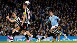 Bernardo Silva scored both goals as Manchester City overcame Newcastle (Martin Rickett/PA)