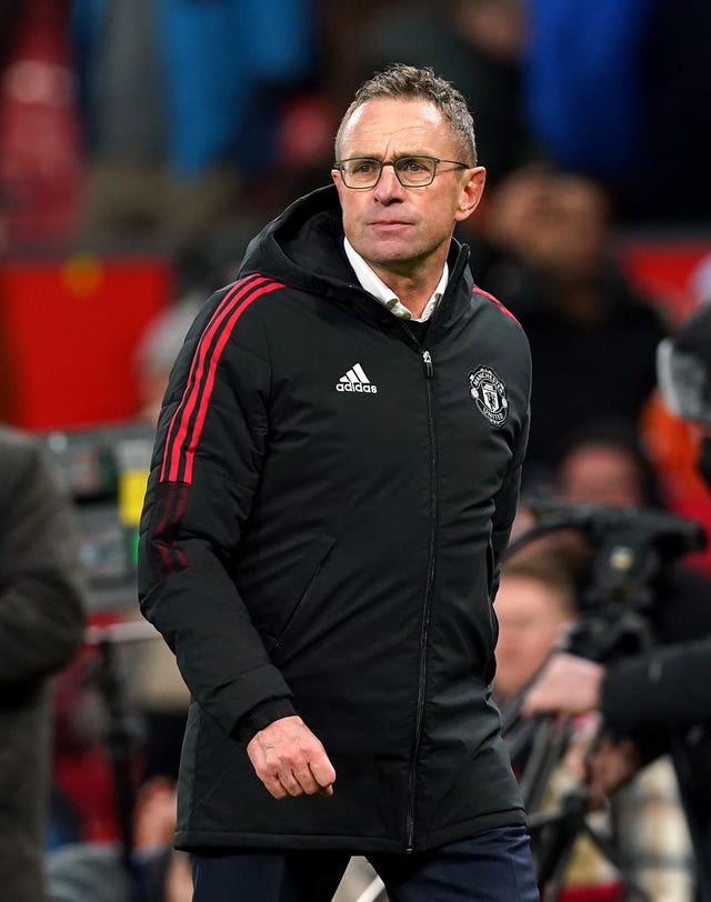 Ralf Rangnick, pictured, spoke to Pogba on the telephone on Tuesday 