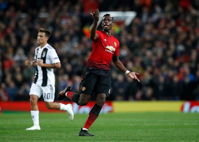 Paul Pogba's effort which hit a post was as close as Manchester United came to an equaliser (Martin Rickett/PA).