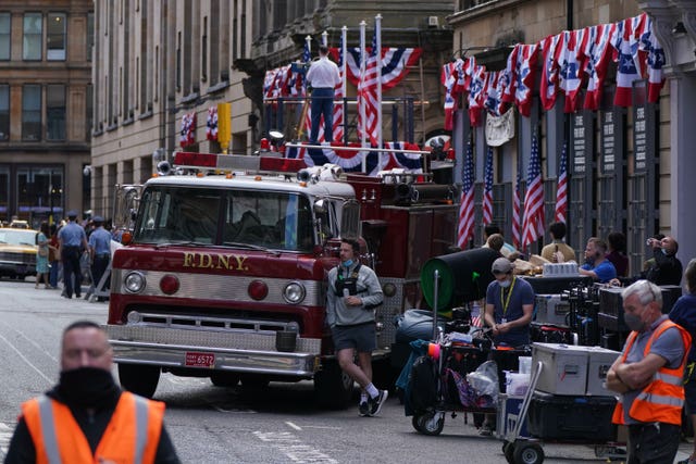 Filming in Glasgow