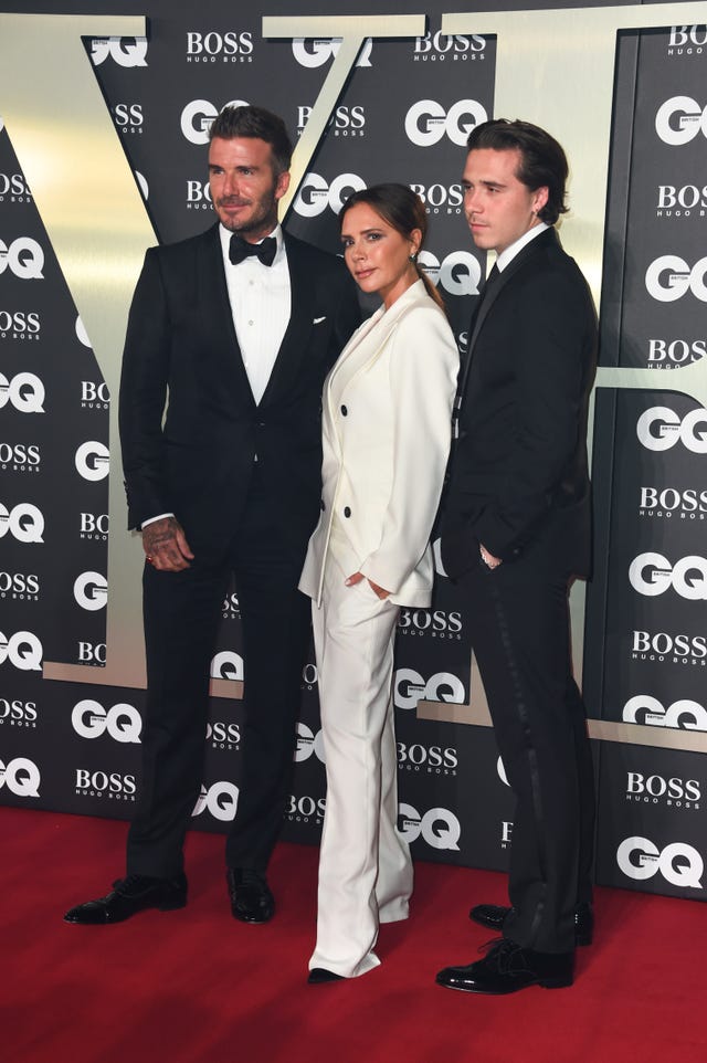 David Beckham, Victoria Beckham and Brooklyn Beckham