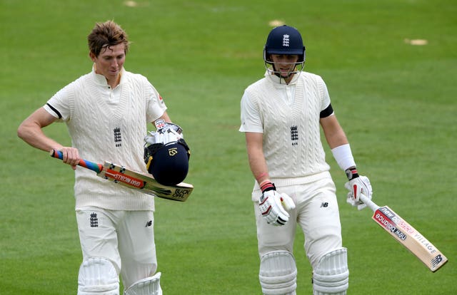 Crawley and Root were unbeaten at lunch