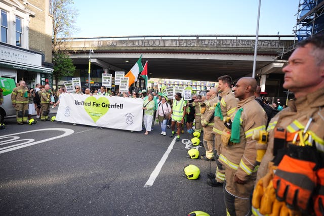 Tower block fire in London