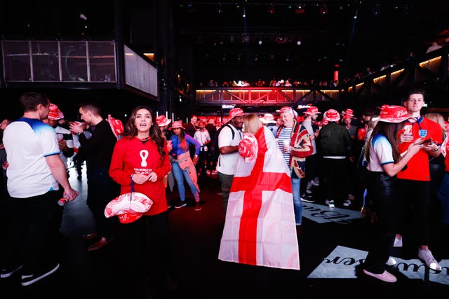 Fans watch England v USA – FIFA World Cup 2022