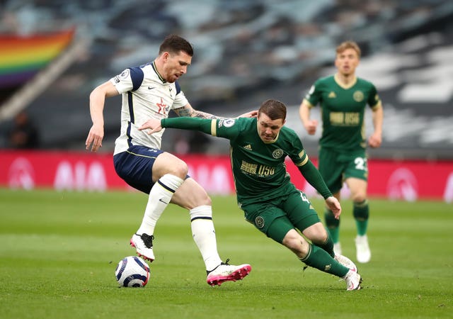 John Fleck in action against Tottenham