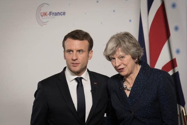 Prime Minister Theresa May will join French President Emmanuel Macron in remembrance of the First World War dead (Stefan Rousseau/PA)