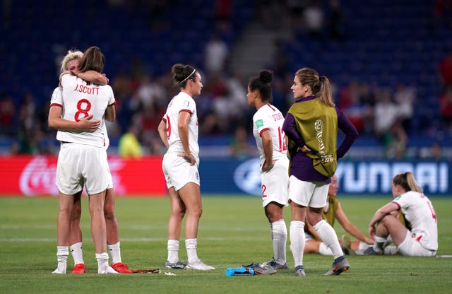 England suffered semi-final defeat to the USA