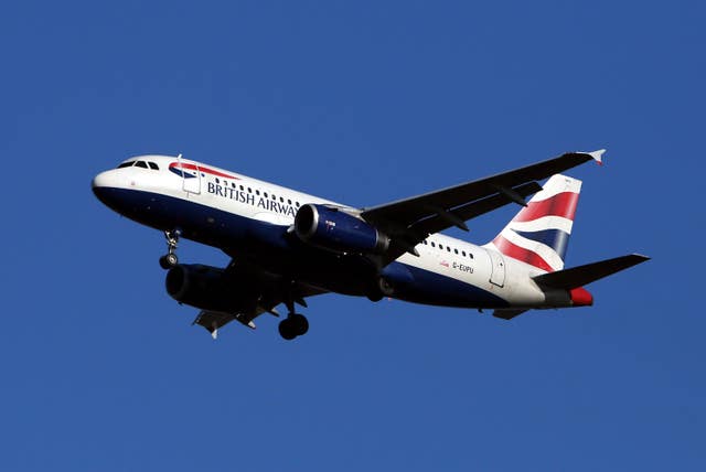 A British Airways plane