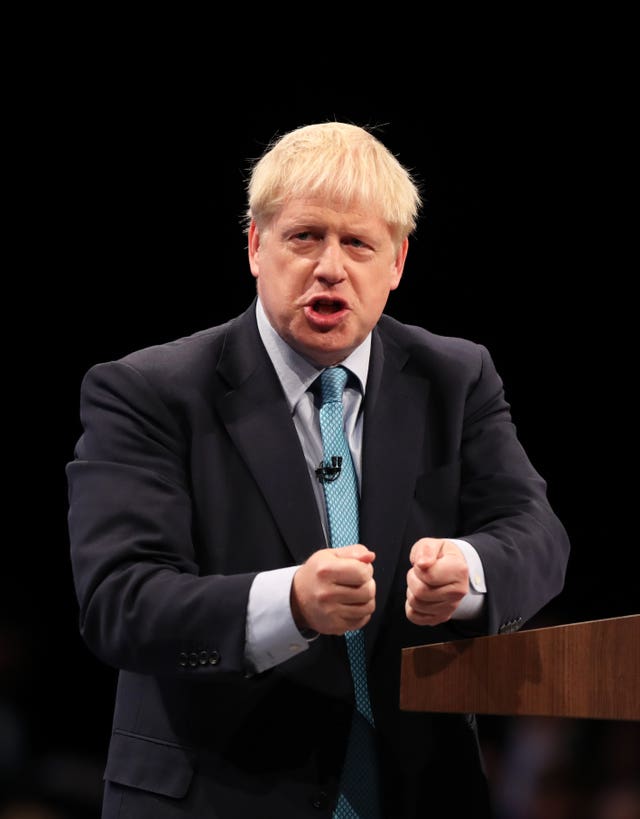 It is claimed Boris Johnson wrote a job reference for Ms Arcuri (Danny Lawson/PA)