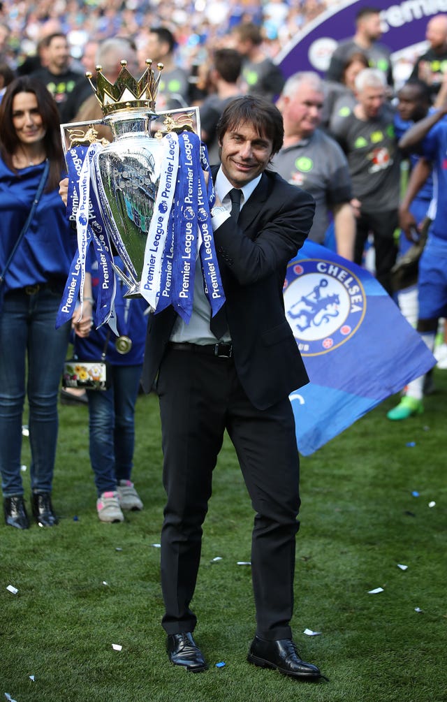 Chelsea won the Premier League in Antonio Conte's first season as head coach