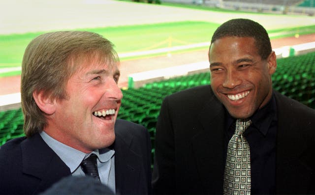 Kenny Dalglish (left) and John Barnes (right)