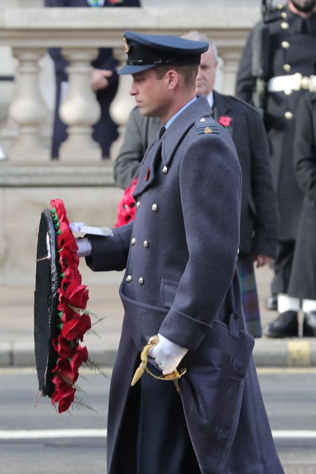 The Duke of Cambridge pays his respects 