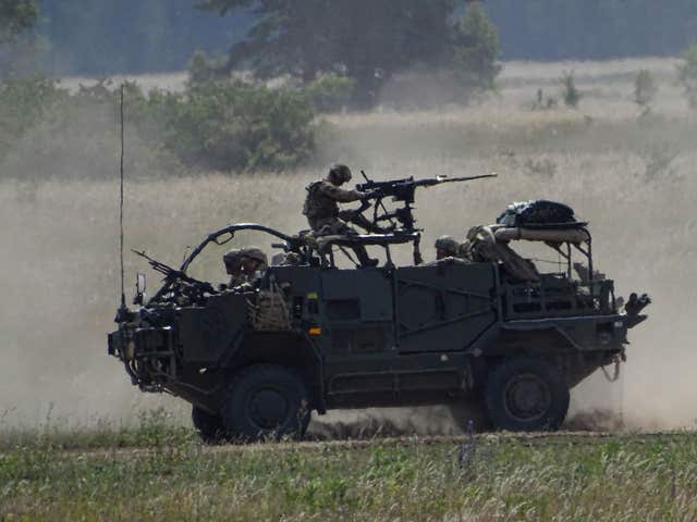 A Jackal light reconnaissance vehicle