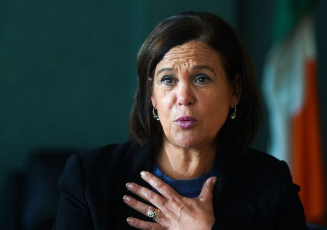Sinn Fein leader Mary Lou McDonald 