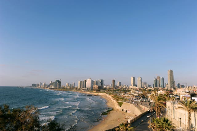 A general view of Tel Aviv (Adam Davy/PA)