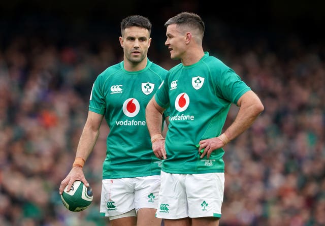 Conor Murray, left, will partner Johnny Sexton at Murrayfield