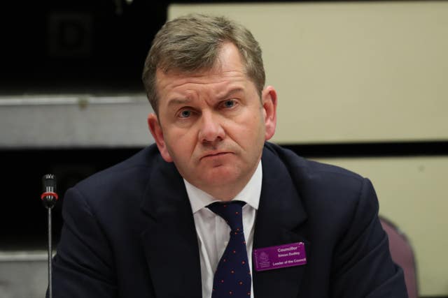 Royal Borough of Windsor and Maidenhead council leader Simon Dudley survived a vote of no confidence (Steve Parsons/PA)