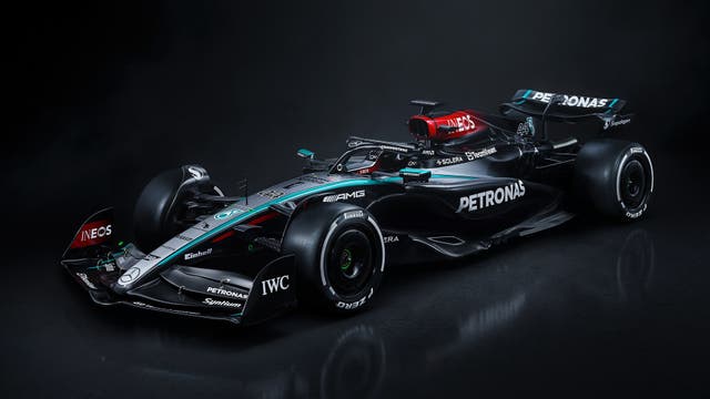 The 2024 Mercedes F1 car 