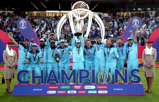 England's 2019 50-over World Cup win was simulcast by Sky and Channel 4 (Nick Potts/PA)