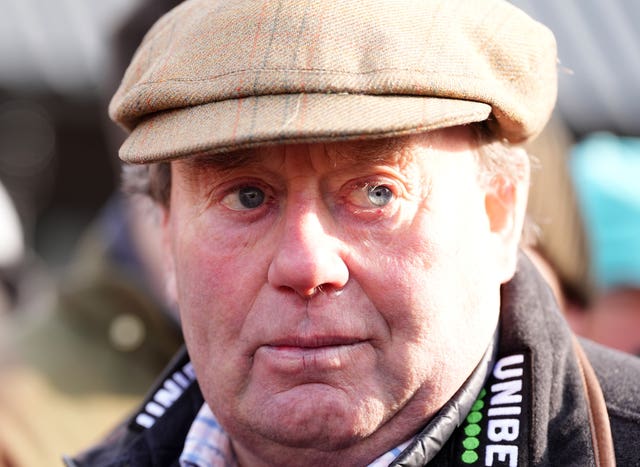 Nicky Henderson at Seven Barrows on Monday