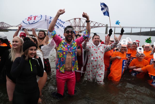 New Year’s Day dip