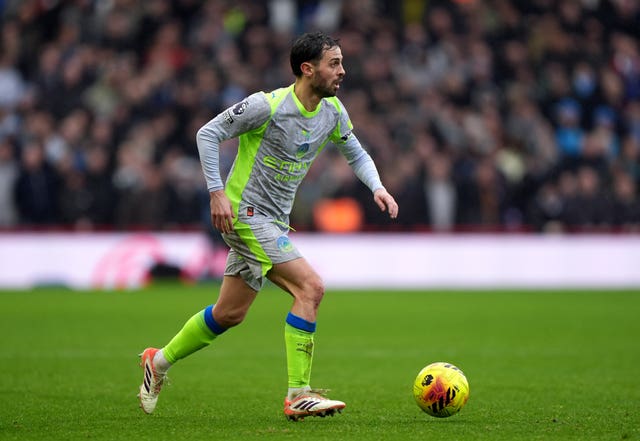 Bernardo Silva in action for Man City