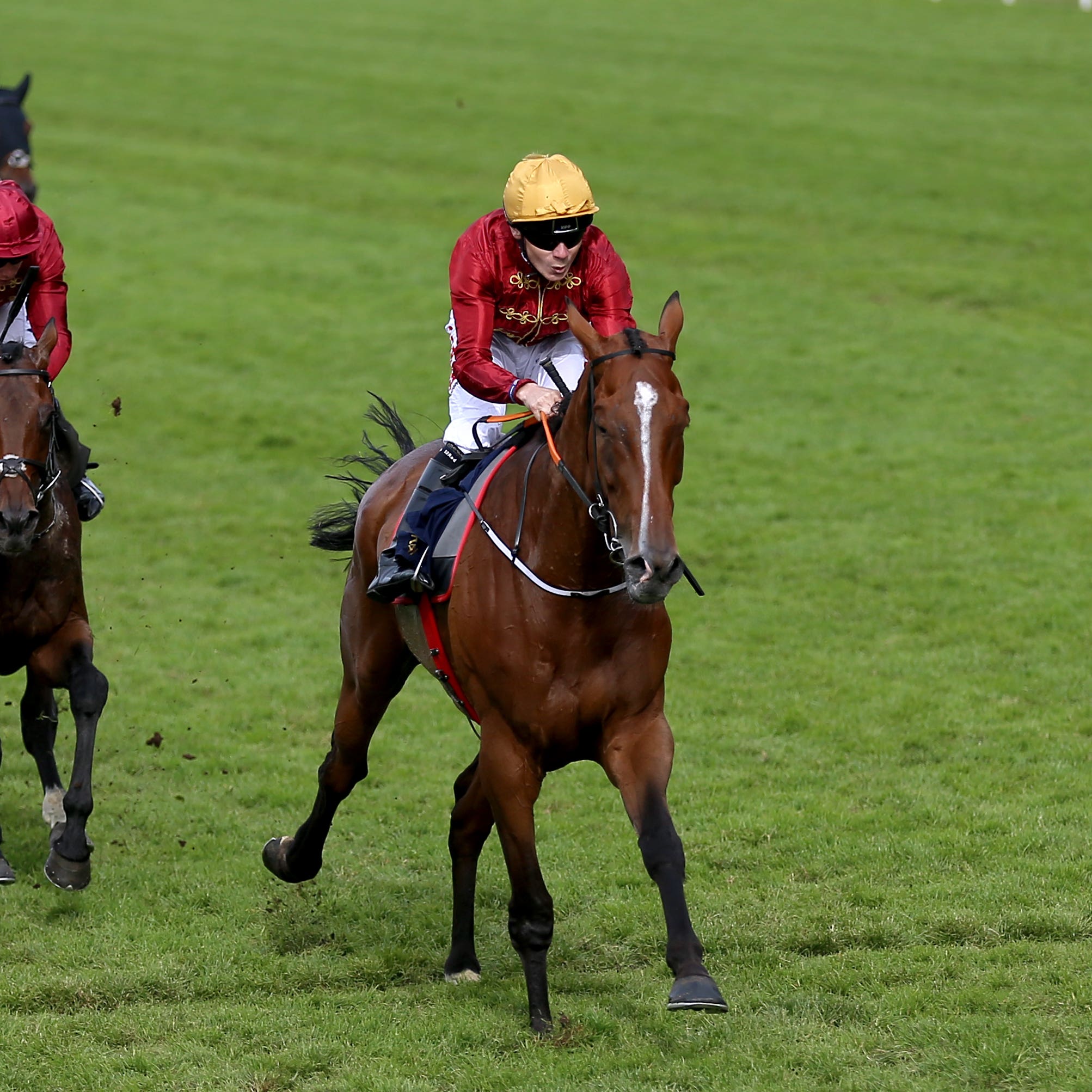 Pallasator wins the concluding Queen Alexandra Stakes at Royal Ascot
