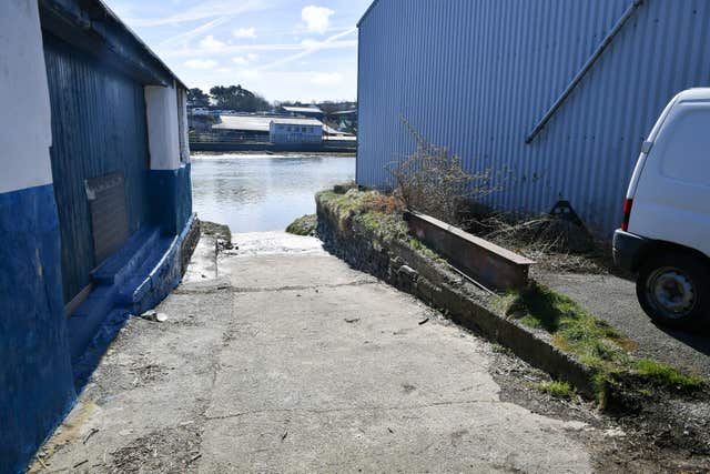 A slipway near the scene where two-year-old Kiara was recovered (Ben Birchall/PA)