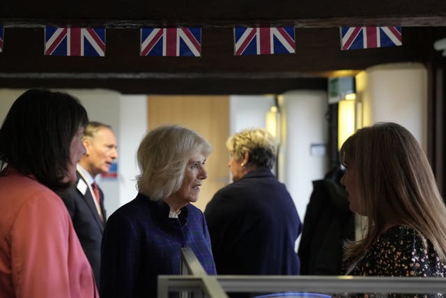 Camilla during her visit to the Thames Valley Partnership 